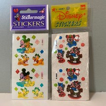 Stickermagic Disney Babies Pearl &amp; Fuzzy Stickers Mickey Mouse Minnie Pluto - £9.56 GBP