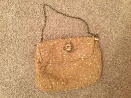 StunningVintage/Retro gold sequin Eve/clutch bag-button &amp;beadwork det 8.... - $29.06