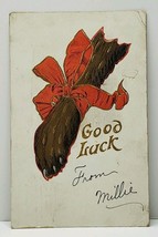 Good Luck Symbol Bear Claw Paw Embossed 1907 Dubuque to Chicago Postcard J7 - £12.47 GBP
