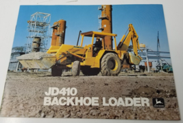 John Deere JD410 Backhoe Loader Sales Brochure 1979 Photos Specification... - $18.95