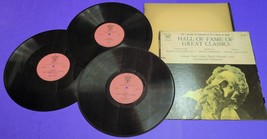 Hall Of Fame Great Classics - 3 Vinyl Record Set - Tschaikowsky Brahms Beethoven - £5.46 GBP