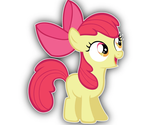 Little Pony Cartoon Apple Bloom Sticker Vinyl Decal Waterproof Laptop Ca... - $4.50+