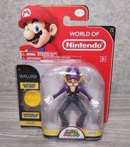 World of Nintendo Super Mario Waluigi 4 Inch Action Figure ~ Factory Sealed - £35.42 GBP