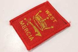 Vintage West Mercia Jamboree Red Crown Sword Boy Scouts America Camp Patch - $11.69