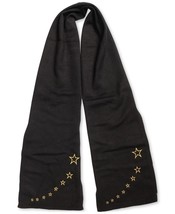 MSRP $49 Jenni Embroidered Scarf Black Size OSFA - £5.69 GBP