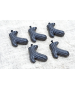 5 DRAWER PULLS CAST IRON CACTUS 3&quot; ORNATE CABINET HANDLES RUSTIC TREE BR... - $18.99