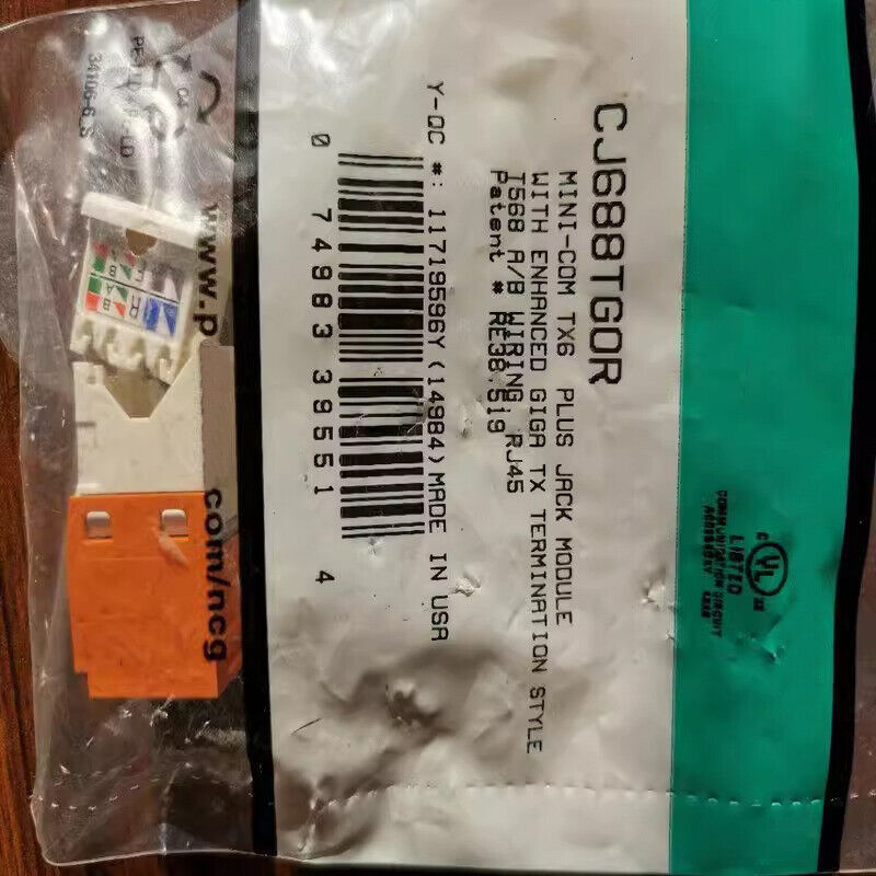 50PCS NEW FOR PANDUIT CJ688TGOR Class Six Data Module JACK Module - $266.81