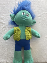 Trolls Doll Plush Build A Bear Dreamworks Happy Branch Blue Haired Troll NoPants - $13.99