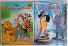 Winnie The Pooh 1996 and Pocahontas 1995 Hard Cover Books - Disney Mouse... - £11.25 GBP