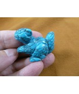 (Y-SQU-569) blue Howlite SQUIRREL stone gemstone carving figurine love s... - €11,97 EUR