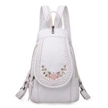 High Quality Soft PU Leather Backpack Women Small Chest Bags Fashion School Bag  - £29.79 GBP