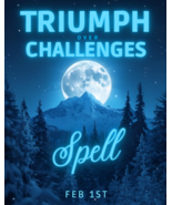 FEB 1 SNOW MOON  TRIUMPH OVER CHALLENGES FULL MOON COVEN MAGICK Witch Ca... - $249.77