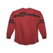 Disney World Men&#39;s Jersey Medium Brick Red Vintage Sweater Clothing Adults Walt - £50.44 GBP