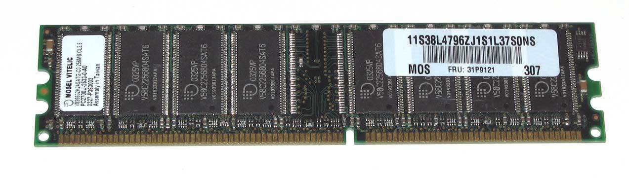 256MB Mosel Memory PC2700 CL2.5 Non-ECC V826632K24SATG-CO - $2.99