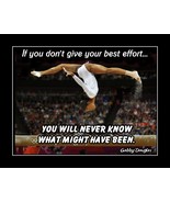 Gabby Douglas Inspirational Gymnastics Quote Poster Print Wall Art Gift - $22.99+