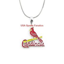MLB St. Louis Cardinals Team Logo Pendant Necklace on a  .925 SS Snake C... - $9.85