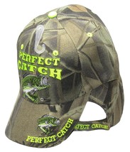 Perfect Catch Bass Fishing Camouflage Camo Embroidered Cap Hat 923A - £7.81 GBP