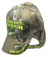 Perfect Catch Bass Fishing Camouflage Camo Embroidered Cap Hat 923A - €8,57 EUR