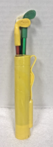 Vintage Hasbro Plastic Childs Toy Golf Clubs Bag Pencil Set Original Tag - $16.34