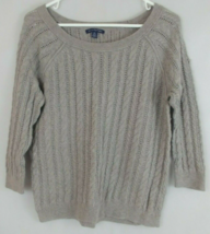 American Eagle Outfitters Women&#39;s Long Sleeve Gray Sweater Size Medium - $12.86