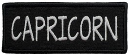 Capricorn Zodiac Embroidered Iron On Patch Choose Hook &amp; Loop or Iron On - $5.50+