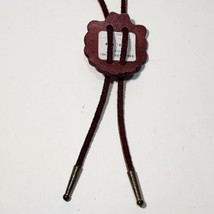 Rare Vintage Gene Autry Museum Tooled Leather Horse Bolo Tie Western Cowboy - £96.97 GBP