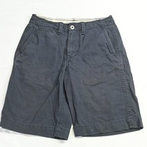 American Eagle 30 x 11&quot; Navy Blue Longer Length Chino Shorts - £11.16 GBP