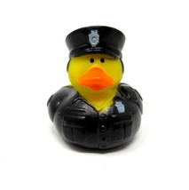 Police Officer Rubber Duck New 2&quot; Dress Uniform Radio Hat Squirter US Se... - £6.44 GBP