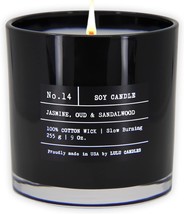 Jasmine, Oud, And Sandalwood Luxury Scented Soy Jar Candles From Lulu Candles - £31.67 GBP