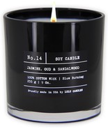 Jasmine, Oud, And Sandalwood Luxury Scented Soy Jar Candles From Lulu Ca... - £26.58 GBP