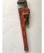 The Ridge Tool Co Vintage Rigid Heavy Duty Straight 14” Pipe Wrench Made... - $25.72