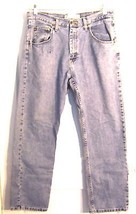Wrangler Denim Blue Jeans 100% Cotton Regular Fit Jeans Sz 34 x 30 - £23.79 GBP