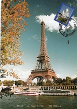 La Tour Eiffel Tower Posted Postcard Paris - £7.43 GBP