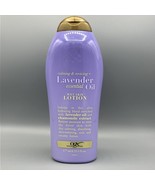 OGX Lavender Wet Skin Lotion Calming &amp; Reviving Large 19.5 fl oz Essenti... - £30.85 GBP