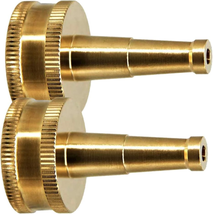High Pressure Hose Nozzle - Heavy Duty Brass Garden Sweeper for 3/4&quot; GHT... - £9.56 GBP