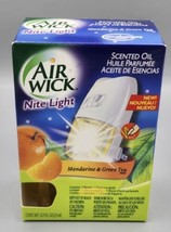 Air Wick Nite Light Plug-in Scented Oil Warmer &amp; &quot;Mandarine &amp; Green Tea&quot; Bottle - £29.53 GBP