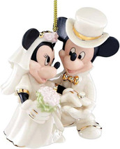 Lenox Disney Minnie&#39;s Dream Wedding w/Mickey Mouse Ornament 877766 New - £25.18 GBP