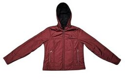 HARLEY-DAVIDSON Reversible Hooded Jacket Maroon Black Women&#39;s Size Large - $707.07 MXN