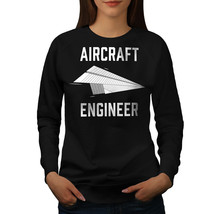 Wellcoda Origami Engineer Womens Sweatshirt, Paper Plane Casual Pullover Jumper - £23.30 GBP+