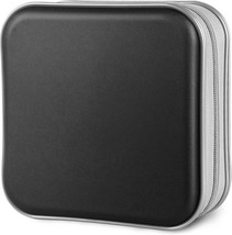 CD Case, 40 Capacity CD/DVD Case Holders Wallet Hard 6.1&quot;D x 6.1&quot;W x 2.8&quot;H - $19.49 CAD