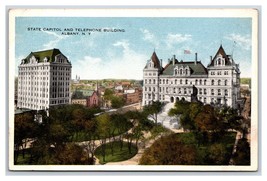 State Capitol and Telephone Building  Albany New York UNP WB Postcard M19 - £3.07 GBP