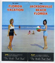 Visit Jacksonville Beach Florida for Your Vacation Brochure 1950&#39;s - £15.81 GBP