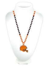 Cleveland Browns Beads with Medallion Mardi Gras Style - $32.99