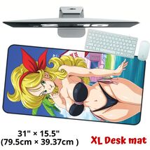 Waifu Girl Desk Mat 90s Anime Large Game Keyboard Mouse Pad X Large Otak... - $26.99