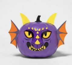 Halloween Prop Painted Pumpkin Dragon Character Halloween Decorative Sculpture - £59.22 GBP