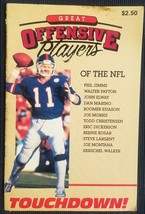 Touchdown! by Howard Balazar 1987, Great Offensive Players of NFL Paperback Book - £2.31 GBP