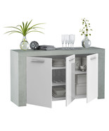 White and Grey Sideboard - £214.41 GBP