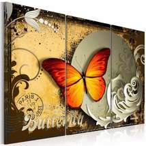 Tiptophomedecor Stretched Canvas Vintage Art - Flight Of A Butterfly - Stretched - £62.94 GBP+