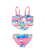 Wonder Nation Girls Unicorn Bikini Swimsuit 2 Piece, Size L (10-12) - $361.46 MXN