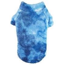 Plush Soft Lightweight Fleece Tie-Dye Blue Dog Pullover Sizes: XS - 4XL  - $465.81 MXN